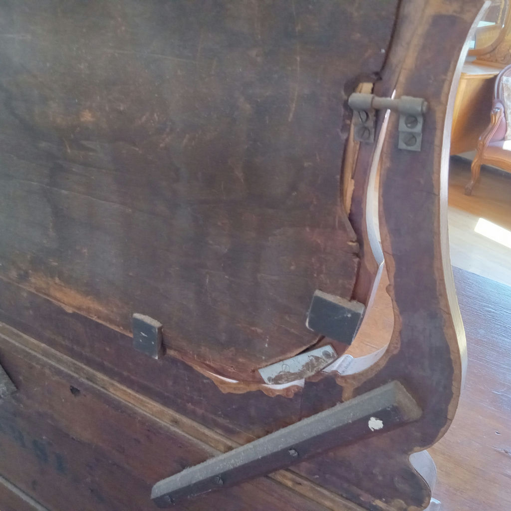 Antique Vanity/Dresser w/Mirror and Chair - image 23 of 32