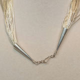 Liquid Silver Beaded Necklace (30+dwt) - thumbnail 5 of 8