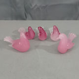 Vintage Murano Pink Glass Birds - thumbnail 1 of 9