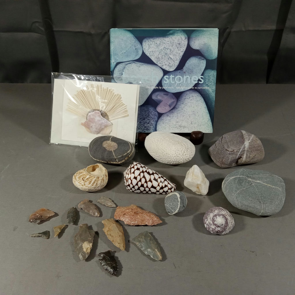 River Stones, Shells, And Arrowheads - image 1 of 12