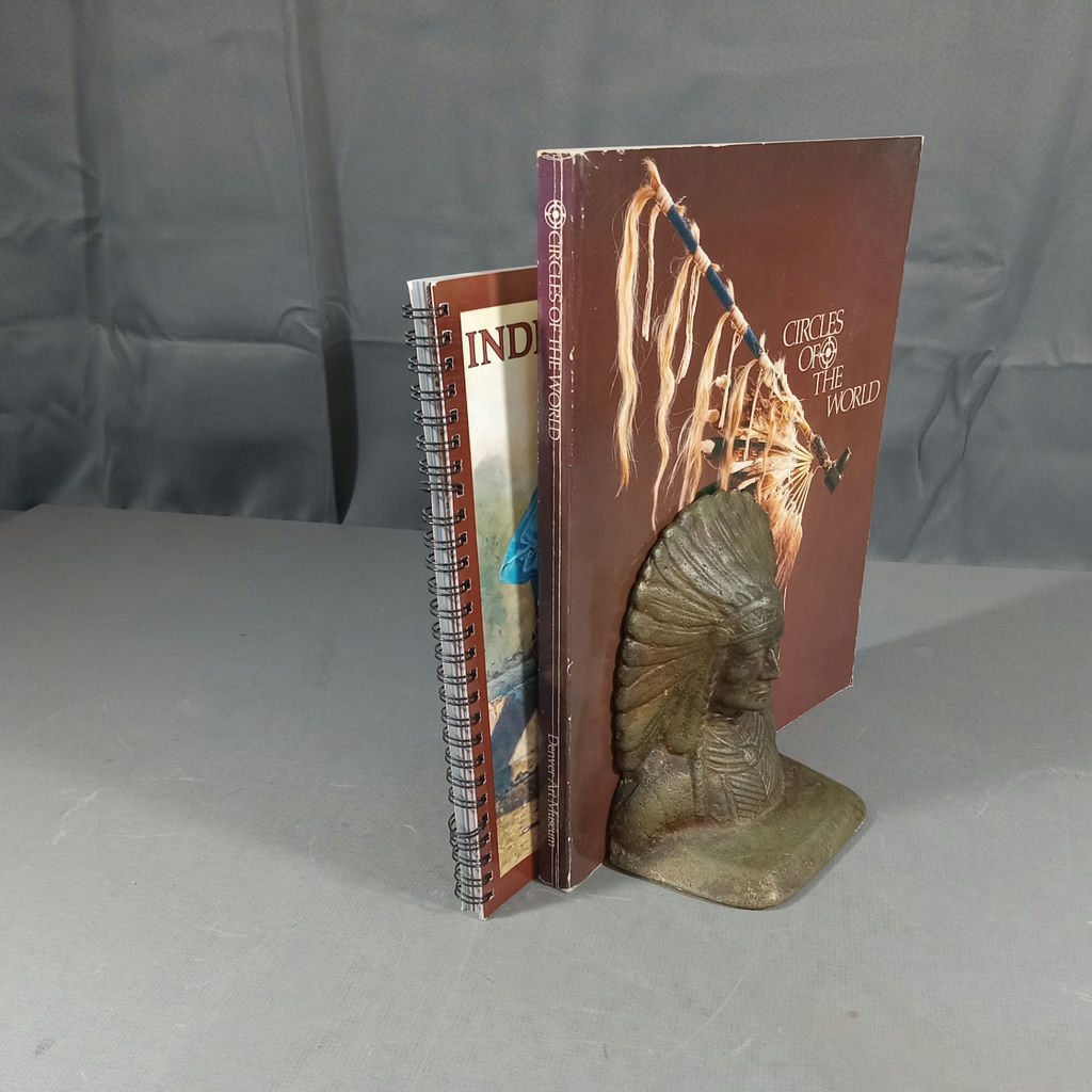 Native American Books & Brass Bookends - image 1 of 10