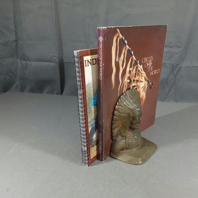 Native American Books & Brass Bookends - Image 1 of 10