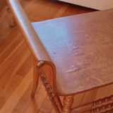 Antique Bird's Eye Maple Vanity w/Mirror & Bench - thumbnail 4 of 35