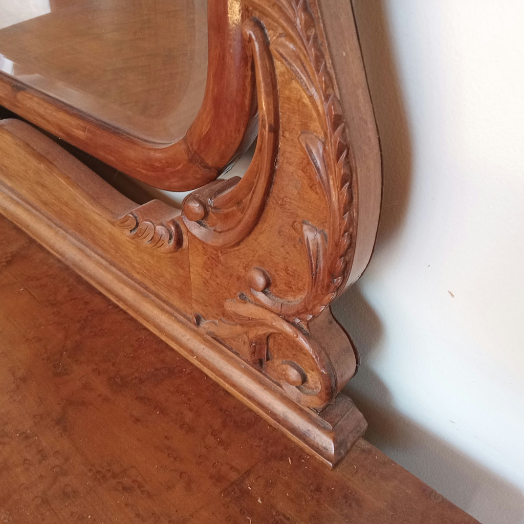 Antique Vanity/Dresser w/Mirror and Chair - image 5 of 32