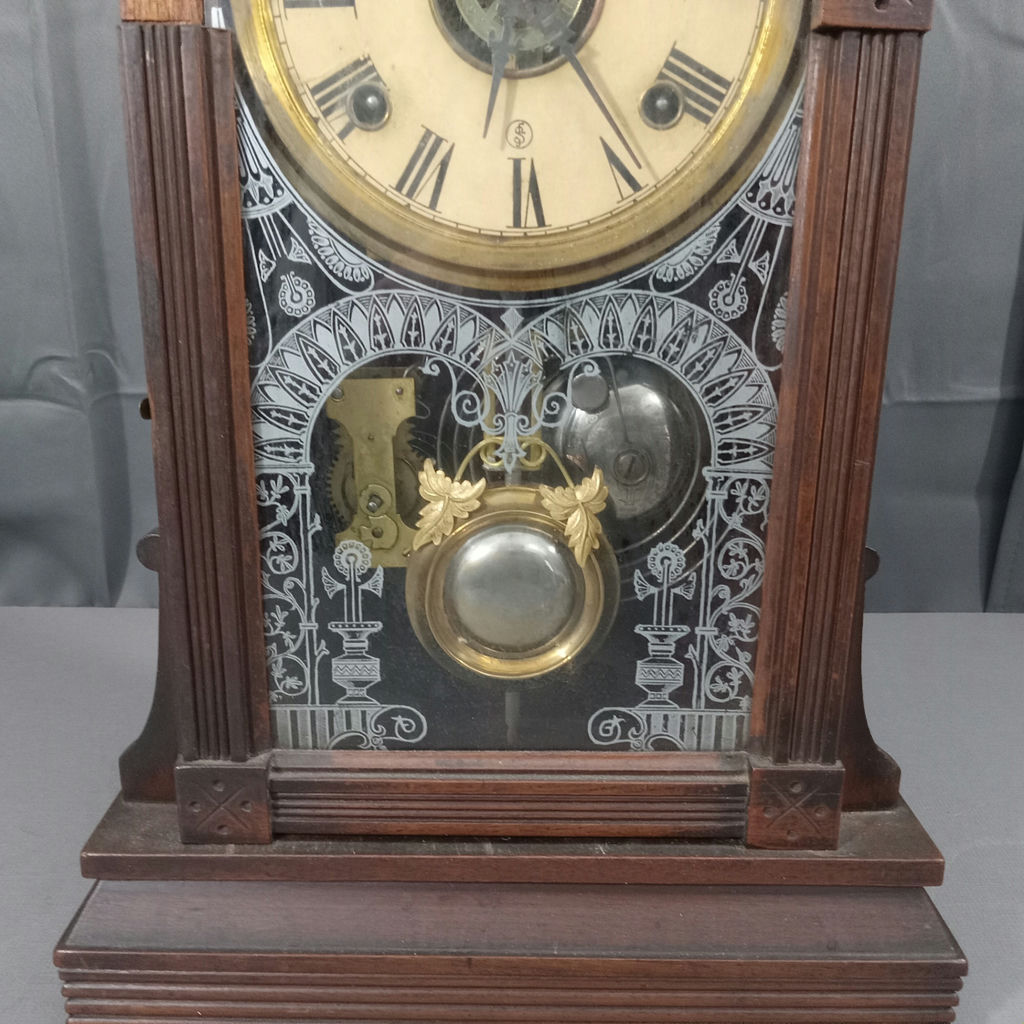 Antique Mantle Clock - image 3 of 11