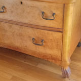 Antique Bird's Eye Maple Vanity w/Mirror & Bench - thumbnail 20 of 35