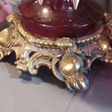 Antique Red & Pink Glass Lustres - thumbnail 7 of 19
