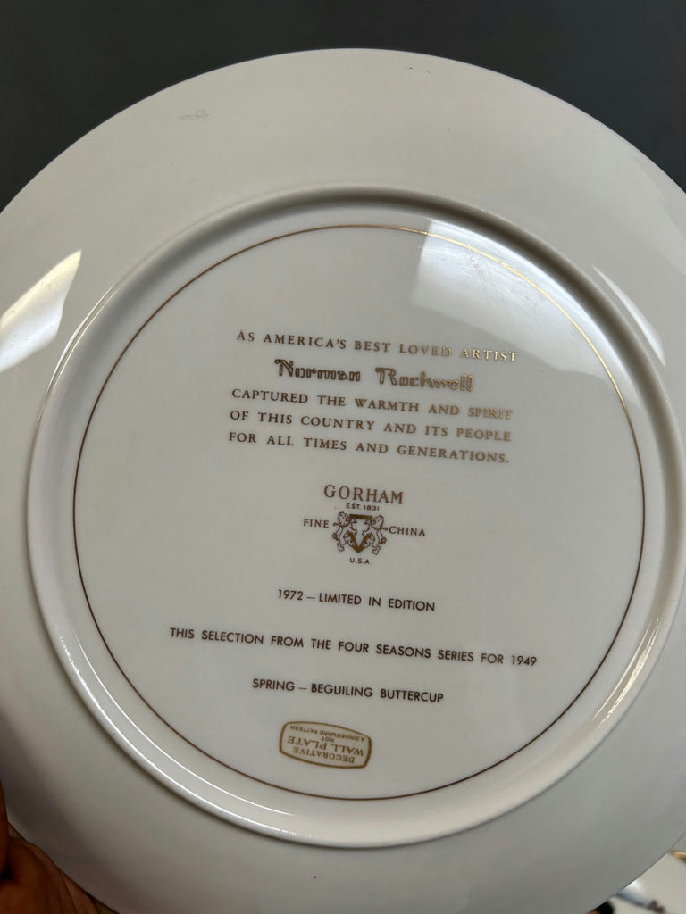 Gorham Dinner Plates for Norman Rockwell  - image 4 of 4