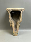 Vintage Neo Classical Chalkware Rams Head Corbel Shelf - thumbnail 5 of 5