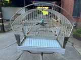 Vintage Crown Floor Standing Bird Cage - thumbnail 3 of 4