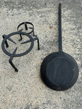 Antique French Cast Iron Skillet and Pot Stands - thumbnail 6 of 7
