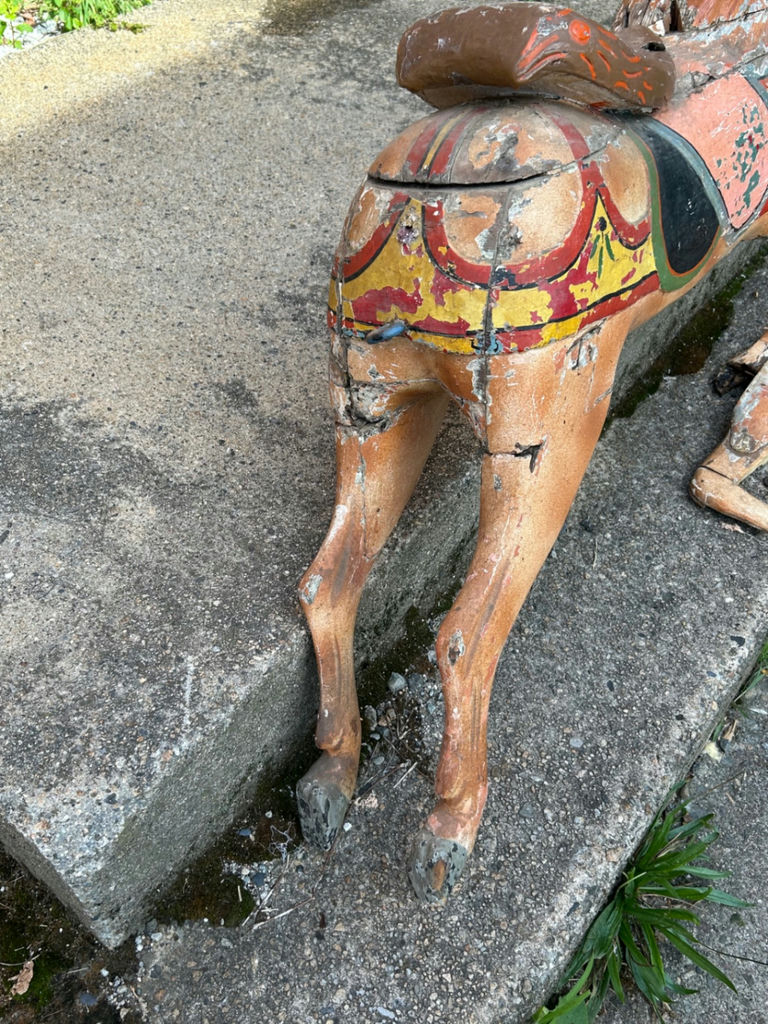 Antique Carved Hand Painted Carousel - image 6 of 7