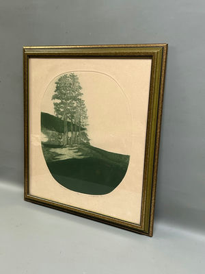 Signed Landscape Colored Intaglio - Image 1 of 5