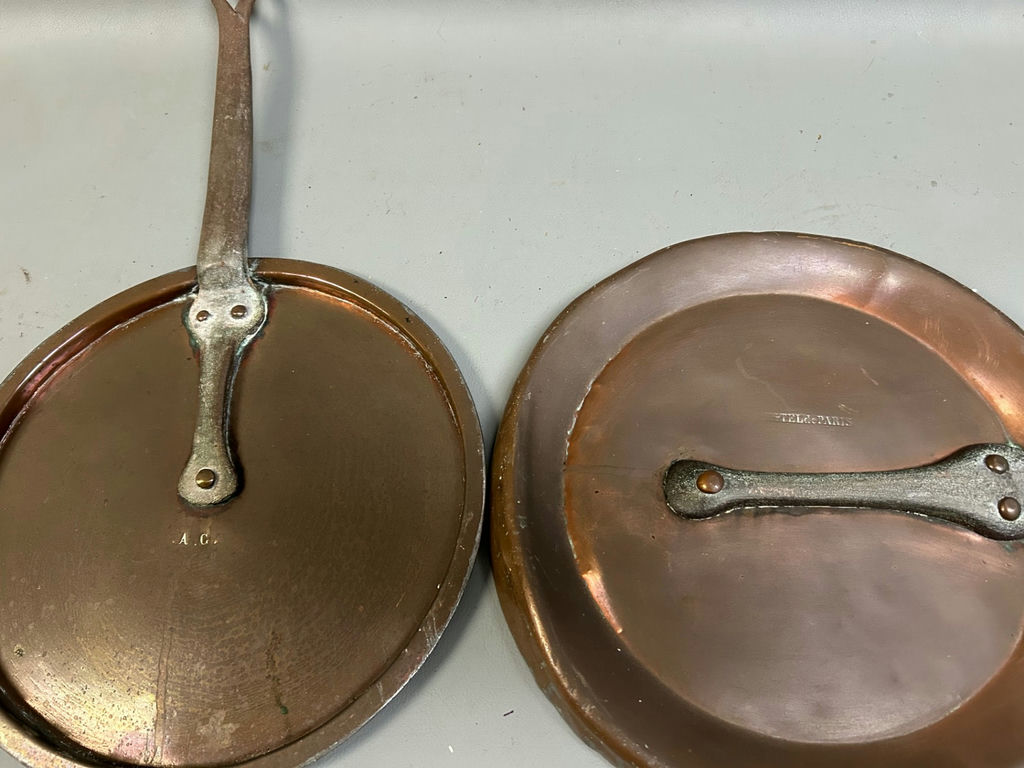 Antique Hotel de Paris/ E. Dehillerin French Copper Ware Pots - image 5 of 8