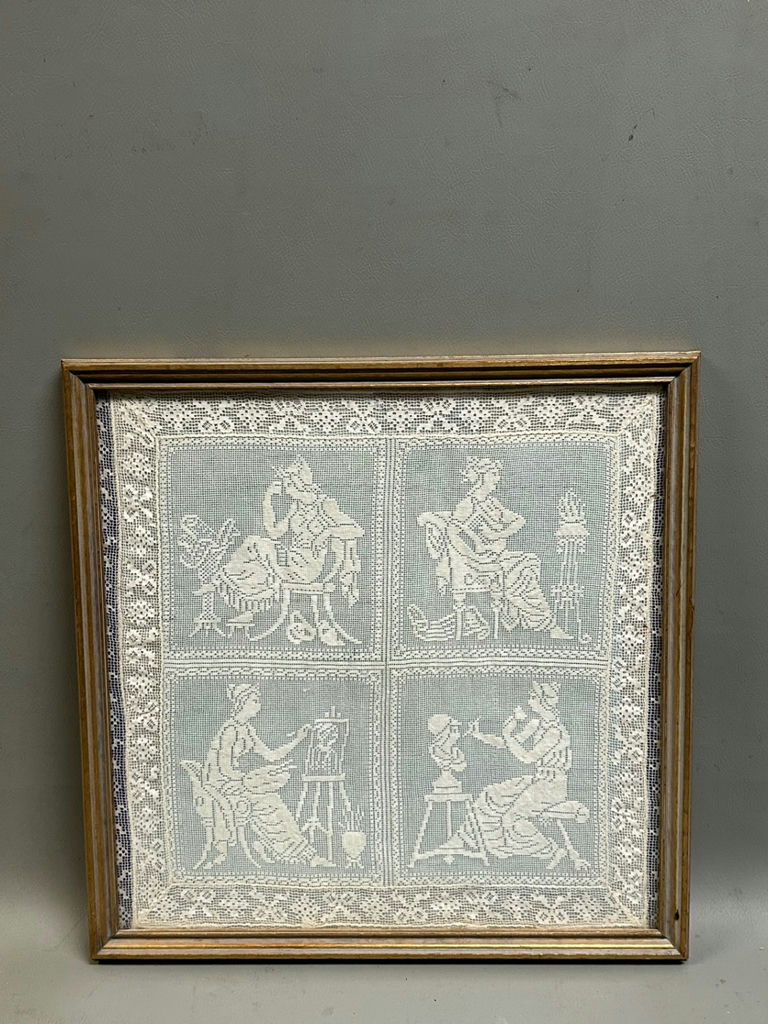 Lace Textile Classical Female Artisans  - image 1 of 4