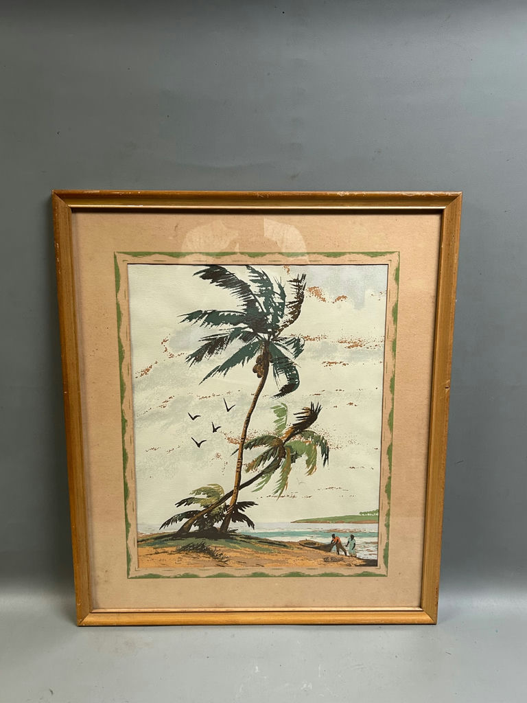 Signed Beachscape Painting - image 1 of 5