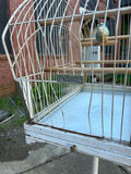 Vintage Crown Floor Standing Bird Cage - thumbnail 4 of 4