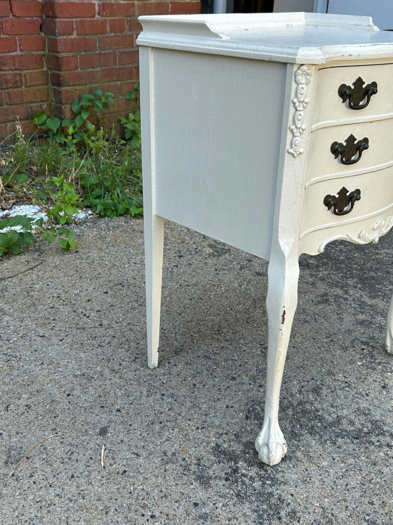 Antique Three Drawer Painted Nightstand - image 7 of 7
