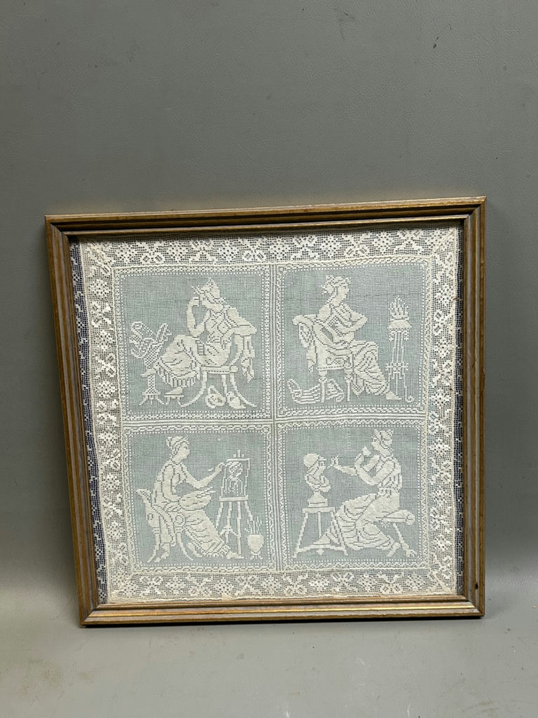 Lace Textile Classical Female Artisans - image 2 of 4