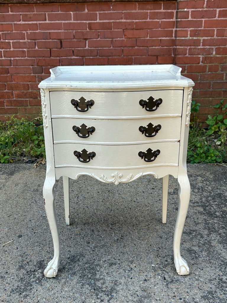 Antique Three Drawer Painted Nightstand - image 1 of 7