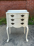 Antique Three Drawer Painted Nightstand - thumbnail 1 of 7