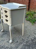 Antique Three Drawer Painted Nightstand - thumbnail 6 of 7