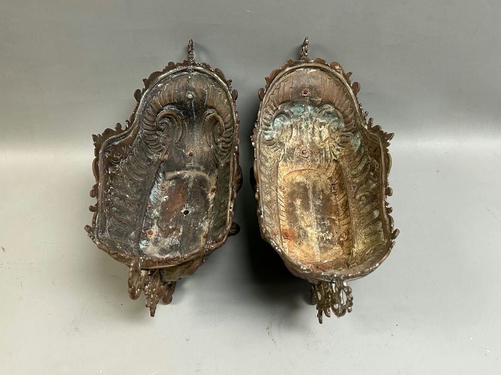 Antique French Brass Jardinieres - image 5 of 5