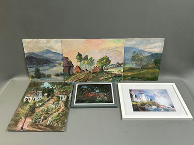 Group of Six Paintings - Image 1 of 4