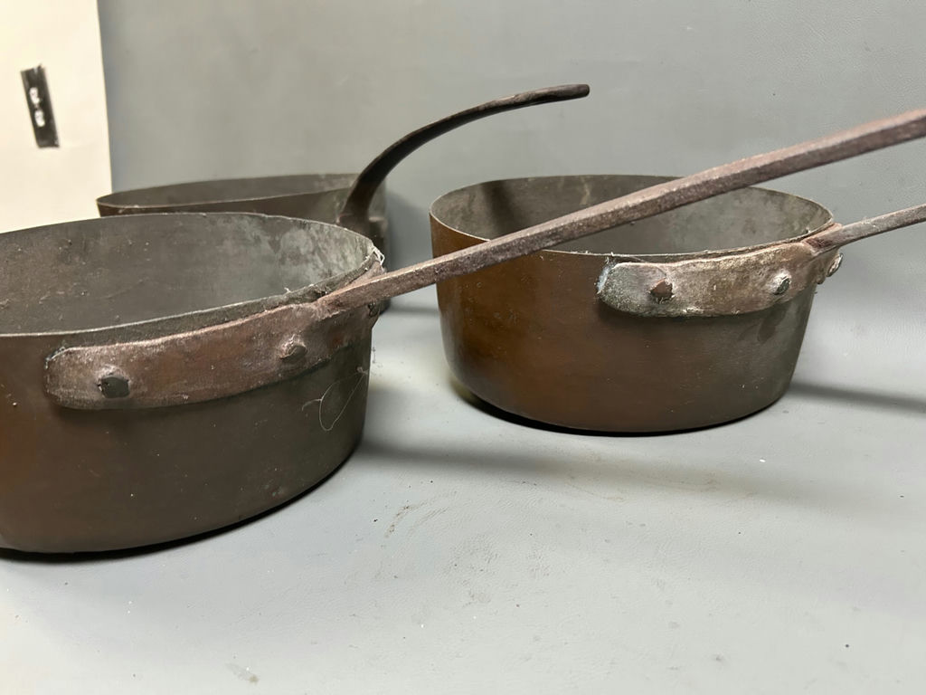 Antique Hotel de Paris/ E. Dehillerin French Copper Ware Pots - image 6 of 8