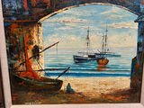 Seascape Textured Oil on Canvas Signed - thumbnail 3 of 4