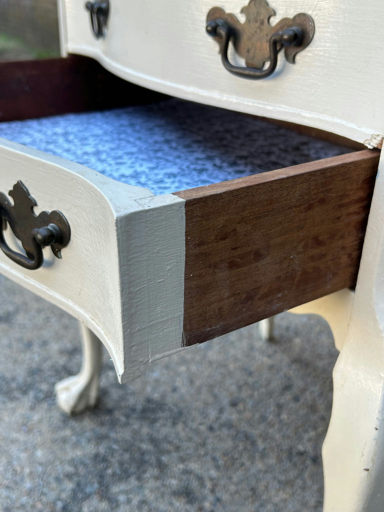 Antique Three Drawer Painted Nightstand - image 3 of 7