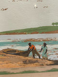 Signed Beachscape Painting - thumbnail 2 of 5