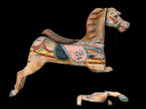Antique Carved Hand Painted Carousel - thumbnail 1 of 7