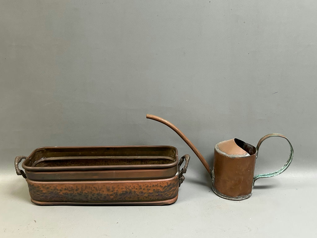 Copper Water Can and Planter  - image 1 of 4