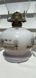 Five Vintage Glass Oil Lamps, Four Chimneys and Lamp Oil Bottle - thumbnail 13 of 21