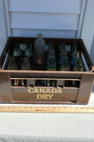 Vintage Canada Dry Beverage Crate with OLD Glass Soda Bottles - thumbnail 1 of 22