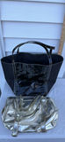 Lancôme Black Tote Bag and Metallic Gold Handbag - thumbnail 1 of 8