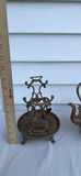 Antique Copper Teapot On Stand With Burner 1892 Patent S&Co. - thumbnail 6 of 23