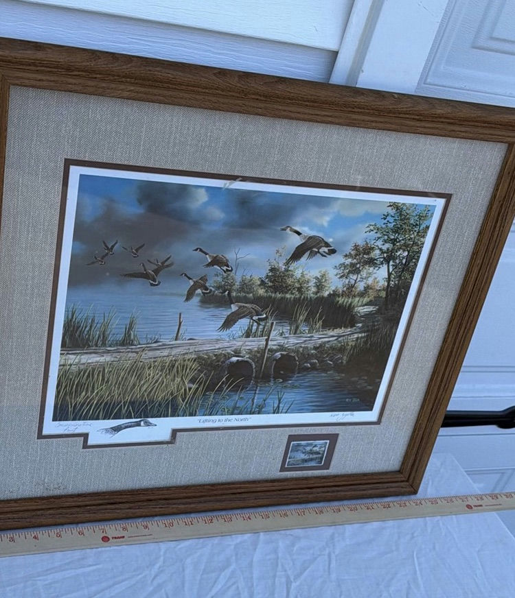 Framed 'Lifting to the North' Art Print with Commemorative Stamp - image 1 of 10