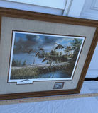 Framed 'Lifting to the North' Art Print with Commemorative Stamp - thumbnail 1 of 10