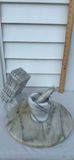 Marble Mortar and Pestle with Round Marble Slab and Knife Block - thumbnail 2 of 10