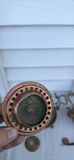 Antique Copper Teapot On Stand With Burner 1892 Patent S&Co. - thumbnail 15 of 23