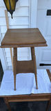 Vintage Wooden Side Table with Turned Legs and Lower Shelf - thumbnail 1 of 4