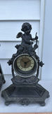 Decorative Metal Lantern and Ornate Cherub Clock - thumbnail 4 of 10