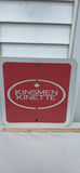 Kinsmen Kinette Metal Road Sign - thumbnail 1 of 8