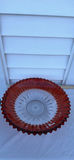 Red Glass Serving Bowl and Decorative Glass Artificial Cherries - thumbnail 2 of 9