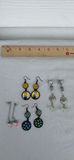 Four Pairs of Handmade Costume Dangle Earrings - thumbnail 1 of 5