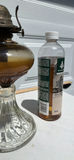 Five Vintage Glass Oil Lamps, Four Chimneys and Lamp Oil Bottle - thumbnail 21 of 21