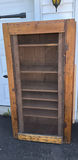 Antique Wooden Screen Door PIE SAFE with Wire Mesh - thumbnail 1 of 23