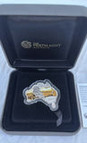 2012 Perth Mint Australian Map-Shaped Kookaburra 1 oz Silver Coin with Packaging - thumbnail 8 of 9